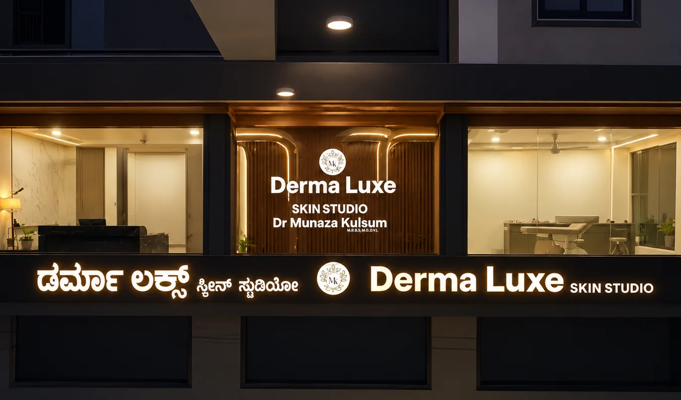 Derma Luxe Skin Studio storefront in Davangere
